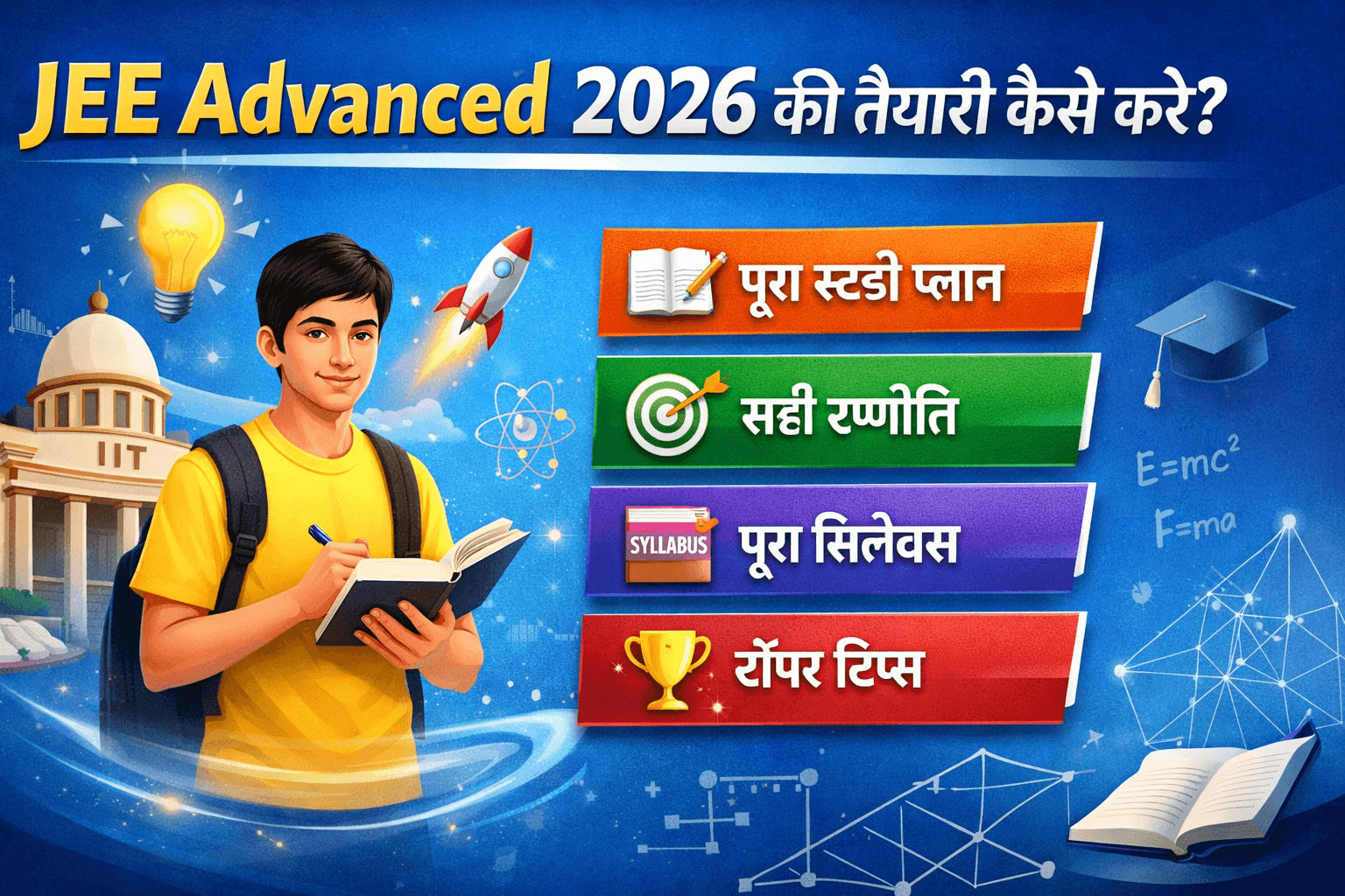 JEE Advanced 2026 की तैयारी कैसे करें